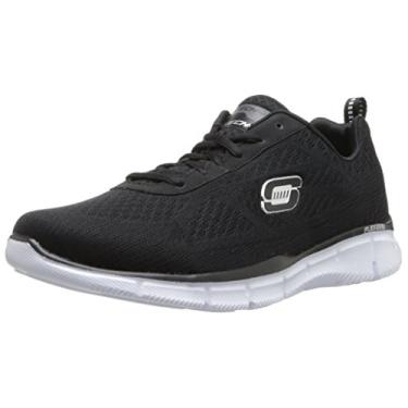 Imagem de Skechers Sapato masculino esportivo Equalizador Quick Reaction Oxford, Preto/branco, 12