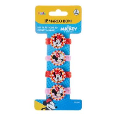 Imagem de Kit 4 Elásticos De Cabelo 3D Disney Minnie Marco Boni, Colorido
