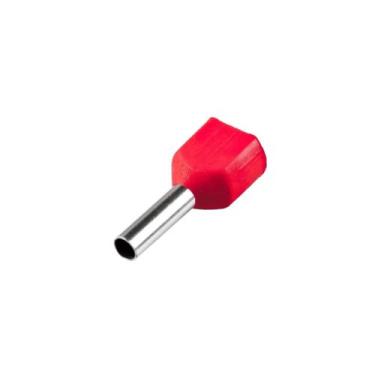 Imagem de Terminal Ilhós Duplo Tub 2x1.0mm12a Vermelho 50pç - Decorlux