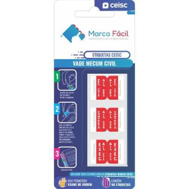 Imagem de Etiquetas Vade Mecum Civil CEISC - Marca Fácil