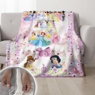 Imagem de Cobertor Princesas Duplo Pele De Carneiro 155x240cm - ESPAÇO CASA CENÁ