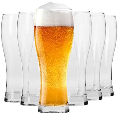 Imagem de KROSNO Copos de cerveja Tall Beer Pint | Conjunto de 6 | 500 ml | Coleção Chill | Perfeito para casa, restaurantes e festas | Pode ir à lava-louças