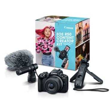 Imagem de Canon Kit criador de conteúdo de câmera mirrorless EOS R50, preto