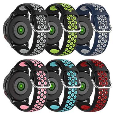 Imagem de Pulseira respirável para Amazfit GTS 4/GTS 4 Mini/GTS 3/GTS 2/GTS 2e/GTS 2 Mini/ GTS/GTR Mini/GTR 42 mm/Active, pulseira de silicone macio de substituição para Amazfit Bip 3/Bip 3 Pro/Bip U Pro/Bip S
