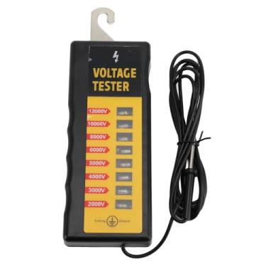 Imagem de Testador de Tensão de Cerca Elétrica Portátil, 8 Luzes Indicadoras Localizador de Falhas de Cerca Elétrica Caixa ABS à Prova D'água para Melhor Detecção de Tensão para Cercas de