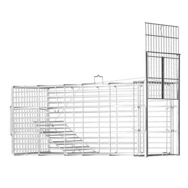 Imagem de Armadilha Gatoeira Dobrável Para Capturar Gatos Gambas Prata