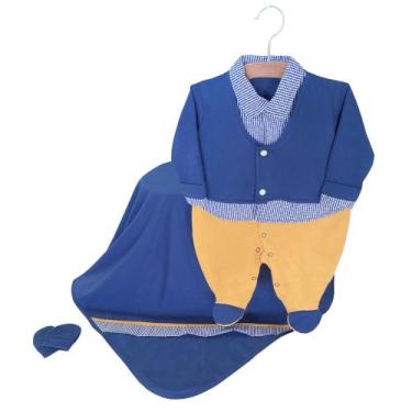 Imagem de Saida maternidade bebe menino lord - PEQUENO ANJO, Azul, RN