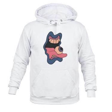 Imagem de Moletom Blusa De Frio Inverno Boca Olhando - Surprass, Branco, P