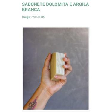 Imagem de Sabonete Dolomita e Argila Branca - Saboaria Aroma do Bem