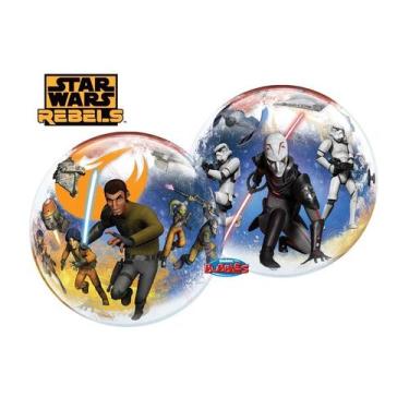 Imagem de Balão de Festa Bubble 22" 55cm - Star Wars Rebels - 1 unidade - Qualat