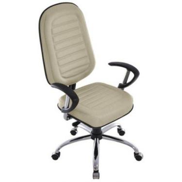 Imagem de Cadeira para Escritório Presidente Gomada Linha Blenda Bege - Design O