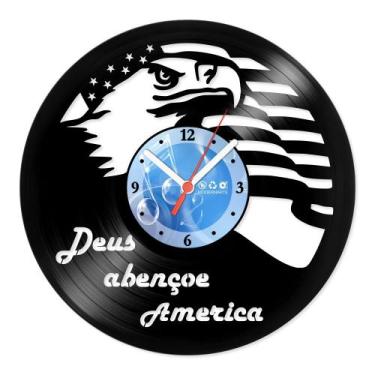 Imagem de Relógio De Parede Disco Vinil Lugares - Estados Unidos - VLU-009 - Mod
