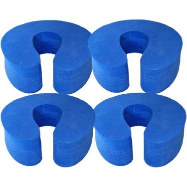 Imagem de Kit 4 Suporte Para Porta Salva Dedos Pancada Vento Protege Crianças e 