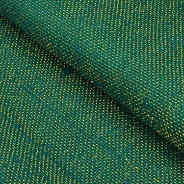 Imagem de Tecido Juta Colorida com Brilho Castanhal (0,50x1,00), VERDE COM OURO