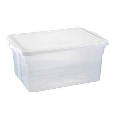 Imagem de Caixa Organizadora Transparente Com Tampa 47 Litros - Pleion
