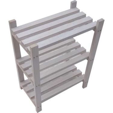 Imagem de Estante Modular 3 Prateleiras Madeira Maciça 65x50x29 cm Pintada NeonX