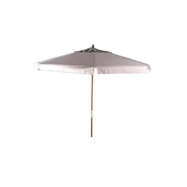 Imagem de Ombrellone Madeira Cobertura PVC 3,00 metros creme Bel Lazer
