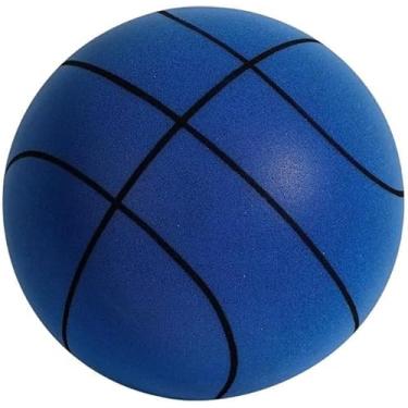 Imagem de Bola de basquete silenciosa, bola de basquete silenciosa, tamanho 7/5/3, bola de treinamento de espuma (azul, 3)