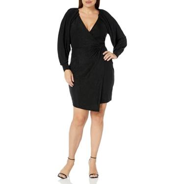 Imagem de City Chic Luzes de festa femininas plus size, preto, Preto, 48