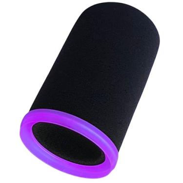 Imagem de RhymKawa Capa de espuma SM7b para Shuer SM7B, MV7 POP filtro RK345 de substituição, para-brisas com anel de vedação de retenção colorido (violeta)