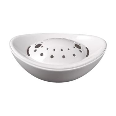 Imagem de Bandeja de gelo seco Shabu Gold Ingot Sashimi Display Bandeja Tripe Apresentação Prato para a família, Branco