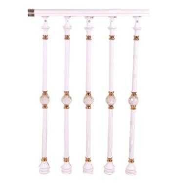 Imagem de Flexível Corrimãos resistentes para degraus ao ar livre, coluna de corrimão de escada, poste de balaústres para interior para escadas de concreto e madeira Espesso