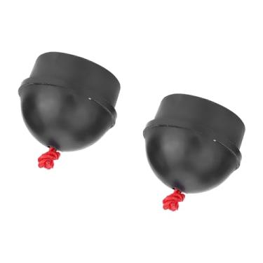 Imagem de Suporte de Giz para Taco de Bilhar, 2 Peças, Antiderrapante Com Cabo para Jogadores de Sinuca, Bilhar, Borracha Preta Vermelha (Preto)