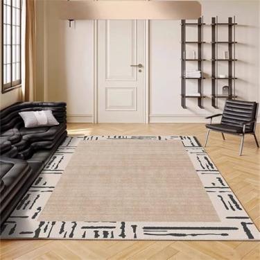Imagem de HJZSZX Tapete de ar creme para sala de estar, sofá, mesa de centro, tapete e cobertor de cama de quarto fácil de cuidar, JQR, 2,80 x 120 cm (2,6 x 3,4 pés)