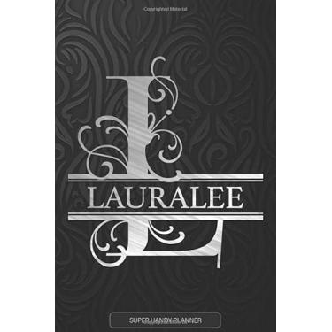 Imagem de Lauralee: Silver Monogram Letter L The Lauralee Name - Lauralee Name Custom Gift Planner Calendar Notebook Journal