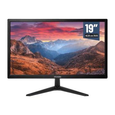 Imagem de Monitor 19' Polegadas Hd Led 60hz Hdmi Vga 3.6ms Preto Mymax 110v/220v