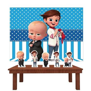 Imagem de Kit Decoração Festa de Aniversário Infantil Painel + Displays Chefinho e seu irmão Tim