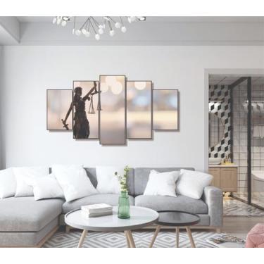 Imagem de Quadro decorativo Dama da Justiça direito advocacia - vpshopping