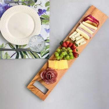 Imagem de Tábua de Corte e Servir Frios Petisqueira Line Luxo 70cm - Ligna Decor