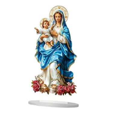 Imagem de Esquirla Decoração de desktop acrílico 2D DIY DIY, presente ideal, decoração de casa de ornamento de mesa para lareira de canto de férias para lareira, 12cmx25cm