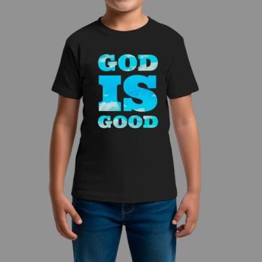 Imagem de Camisetas Infatil Básica Masculina Casual Manga Curta Gola Redonda God