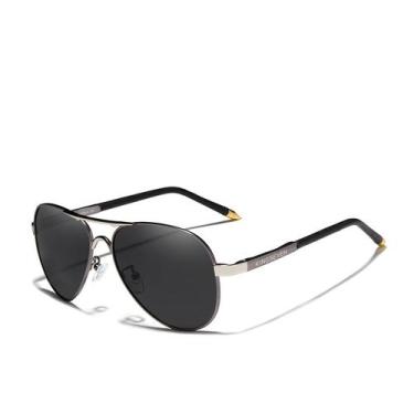 Imagem de Óculos de sol masculino polarizados Design piloto uv 400 kingseven, Ci