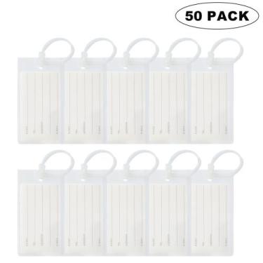 Imagem de Etiquetas de Bagagem Sodsay - PVC - Pacote com 50 Unidades