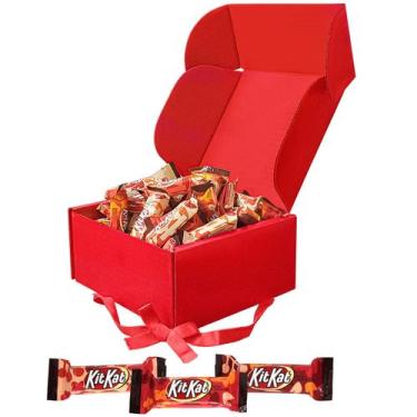 Imagem de Caixa de Presente Katie's Kandy Korner com Chocolates Kit Kat ao Leite