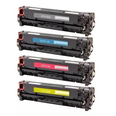 Imagem de Kit Toner Ce410- 411a - 412a - 413a M451dw M475dw - Gold / Premium / N