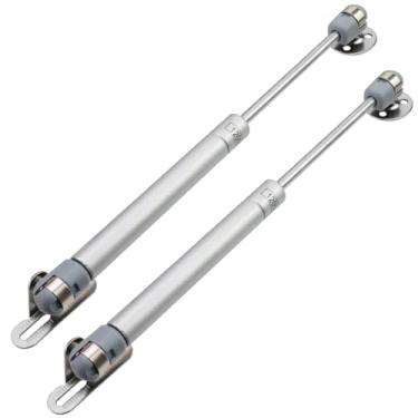 Imagem de Wealrit 2 peças de escoras de gás prata 120 N/ 12 kg para tampa de armário suporta dobradiças hidráulicas de 28 cm de comprimento macio aberto mola de choque a gás