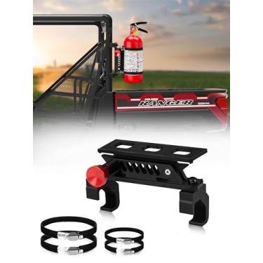 Imagem de ZIDIYORUO Polairs Ranger Suporte para extintor de incêndio de liberação rápida com suporte de alumínio adequado para gaiola de ajuste profissional, compatível com Polaris Ranger General Can-Am