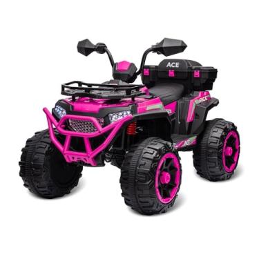 Imagem de Super ATV Com Bau (Pink) Elétrico 12V Bandeirante
