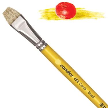 Imagem de Pincel Série 454 Chato Curto Lixado Condor 10