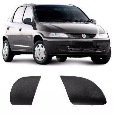 Imagem de Acabamento Puxador Interno Porta L D Celta Cinza Kit 2 Peça