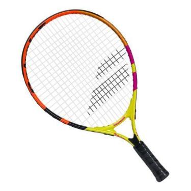 Imagem de Raquete de Tênis Babolat Nadal JR 19 Amarela, Roxa e Laranja