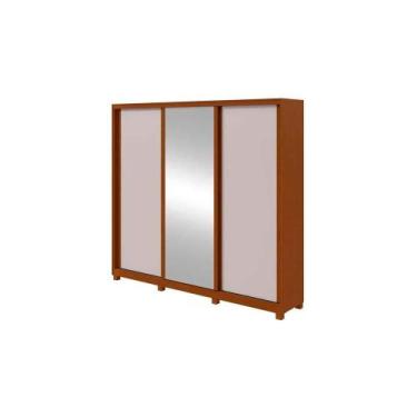 Imagem de Guarda Roupa Lopas Forma 230 3 Portas 4 Gavetas Com Espelho - LOPAS CM