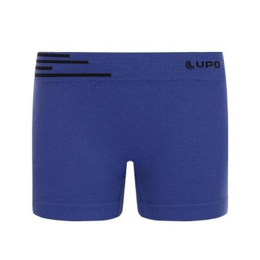 Imagem de Cueca Lupo Boxer Microfibra Sem Costura Infantil Azul