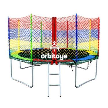 Imagem de Cama Elástica Infantil Pula Pula Trampolim 3,05 M Playground Orbitoys