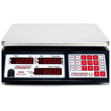 Imagem de Balança Computadora 15/30kg Tripla Escala Bateria Max Dst-30-c-t-b Triunfo