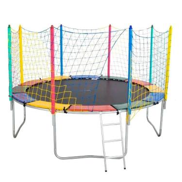 Imagem de Cama Elástica Chicoplay De 3,05 M Lona Preta Importada Sem Emenda